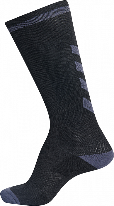 Hummel - Elite Indoor Sock Long - Svart & asphalt