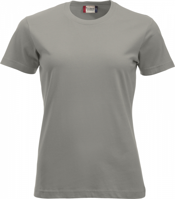 Clique - Classic Cotton Tee Women - Zilverkleurig