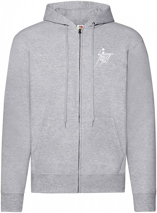 Fruit of the loom - Smut Bg Classic Hodded Sweat Jacket - Heather Grey