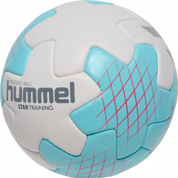 Hummel - Star Training Handball - Size. 3 - Light Blue & czerwony