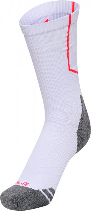 Hummel - Pro Training Socks Low - Blanc & diva pink