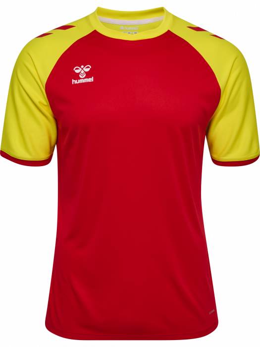 Hummel - Match League Spillertrøje - True Red & blazing yellow