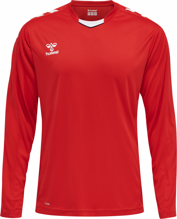 Hummel - Core Xk Poly Jersey Long - True Red & vit